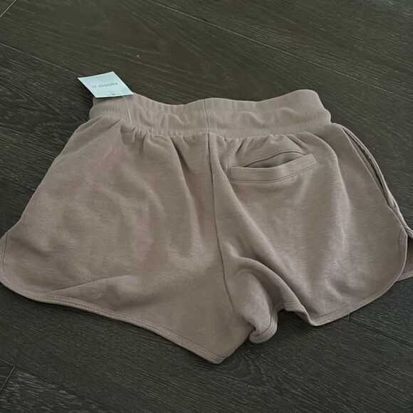 Taupe forever 21 drawstring athletic shorts sz S NWT - Picture 4 of 4